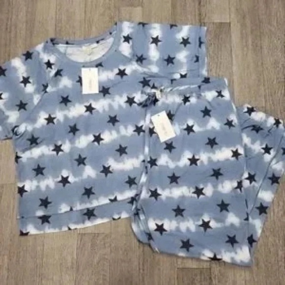 Como Blu | Blue Shadow Lounge Pant Set Size 2X